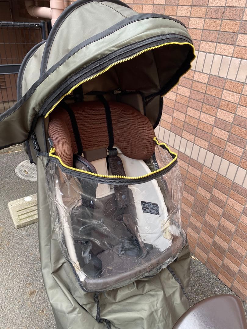 【新品】norokka リアチャイルドシート用　レインカバー　後部座席専用