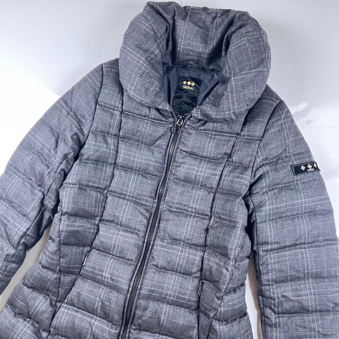 【極美品】TATRAS タトラス ルセラ ダウンジャケット S グレンチェック