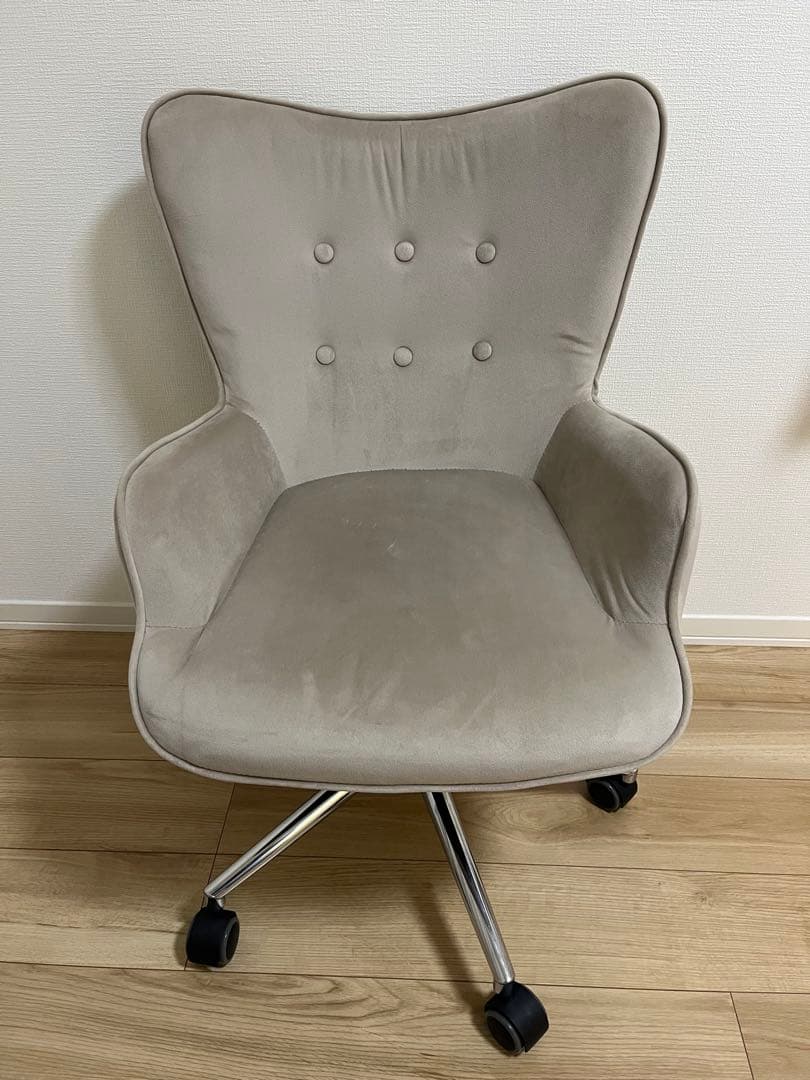 LOWYA(ロウヤ)オフィスチェア・パソコンチェアミドルバックコンパクトベージュ