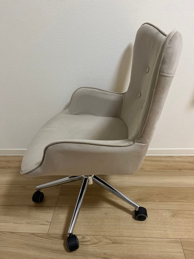 LOWYA(ロウヤ)オフィスチェア・パソコンチェアミドルバックコンパクトベージュ