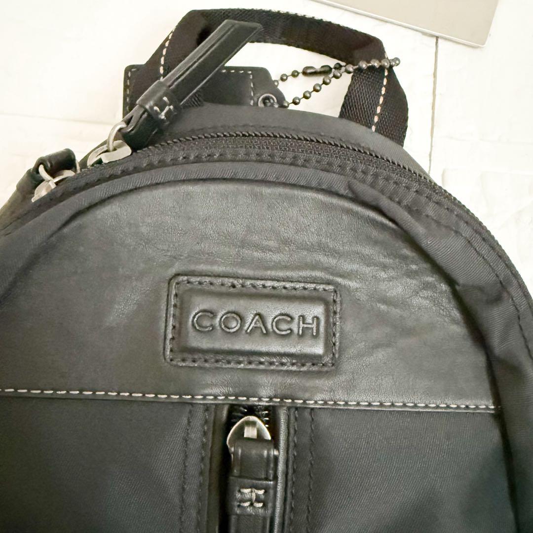 新品級COACHコーチヴァリック ダッフル バックパック／ボディバッグ ブラック