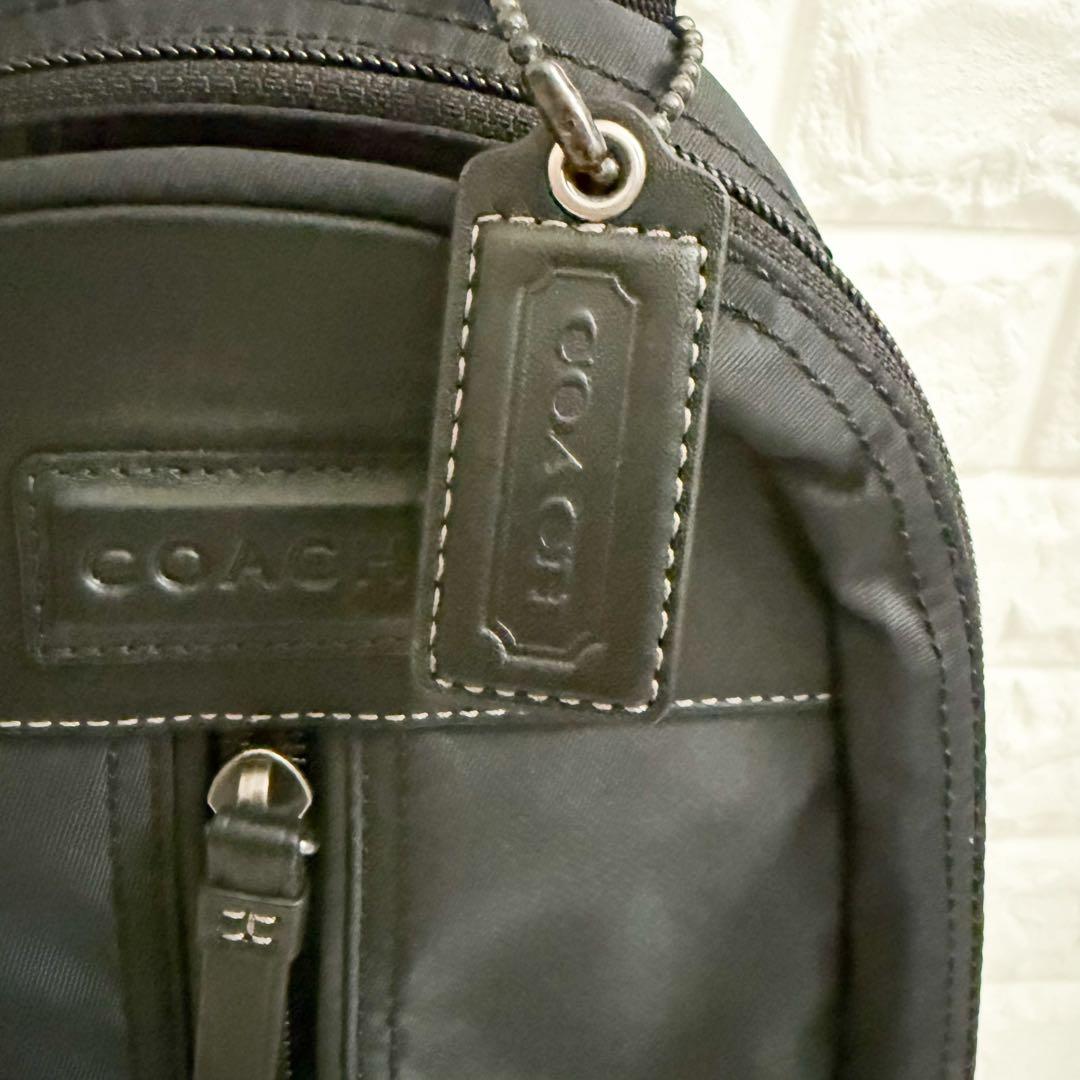 新品級COACHコーチヴァリック ダッフル バックパック／ボディバッグ ブラック
