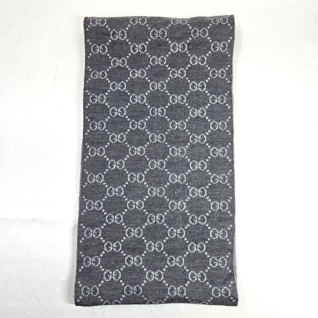 GUCC I グッチ GG パターン ウィンター スカーフ マフラー