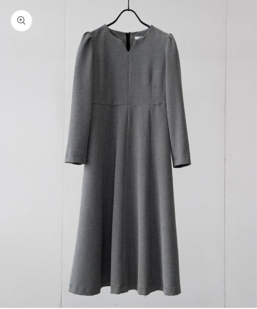 Sirin ドビーパターン　フレアワンピースXS