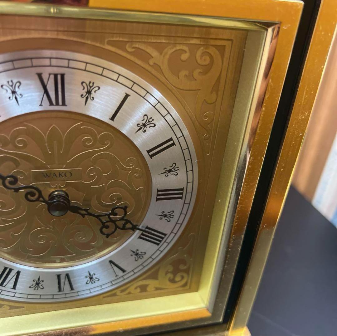 【希少】WAKO　和光　ワコー　置時計　クロック　動作確認済