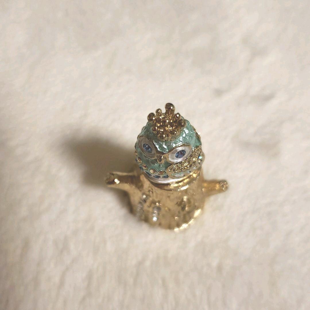 piearth　ピィアース　スワロフスキー　切り株　クラウン　ふくろう