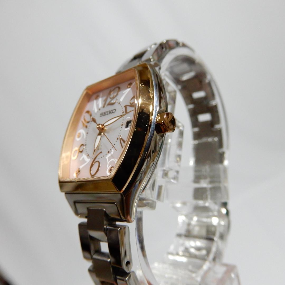 美品 SEIKO ルキア　腕時計　レディースウォッチ　シルバー　ピンク