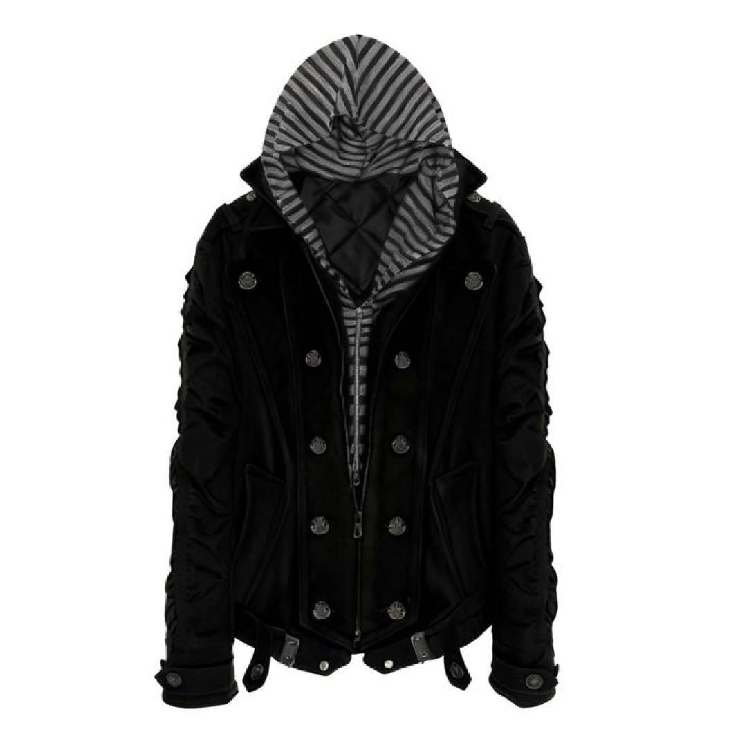 お兄系　y2k フード付きジャケット　S