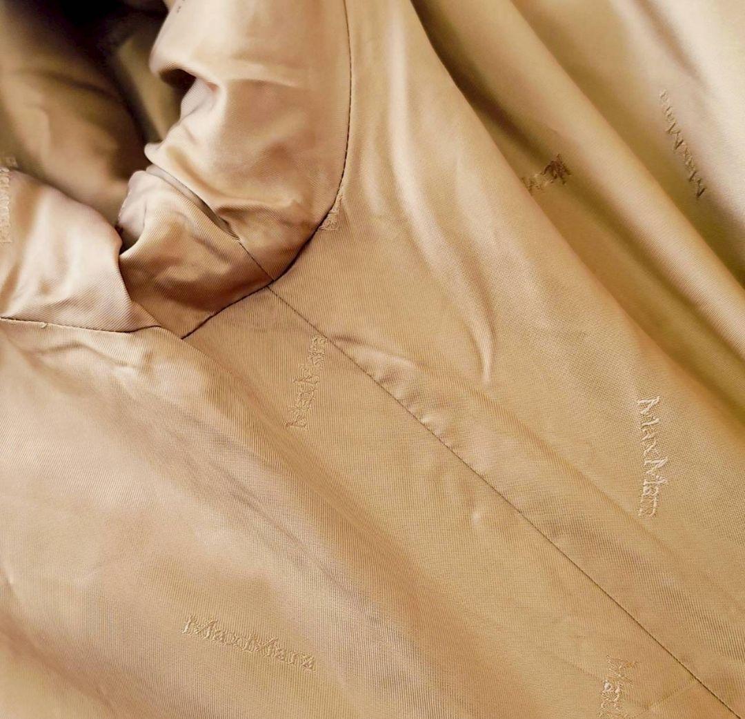 着丈121cm Max Mara キャメル100% ダブル リボン コート