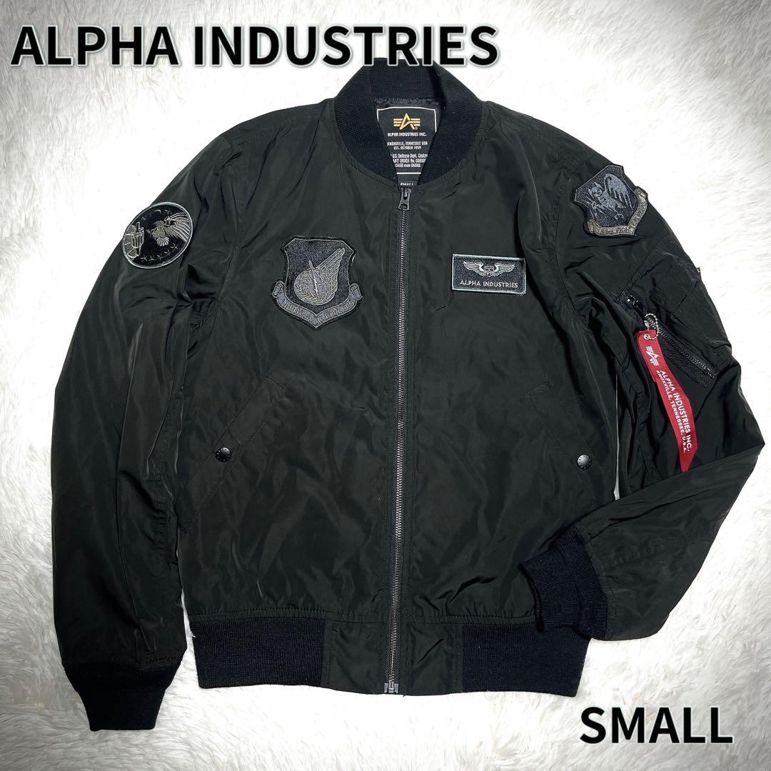 ALPHA INDUSTRIES ブルゾン MA-1 男女兼用 ワッペン 短丈