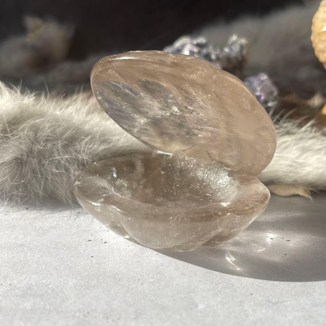 スモーキークォーツ シェル トレイ