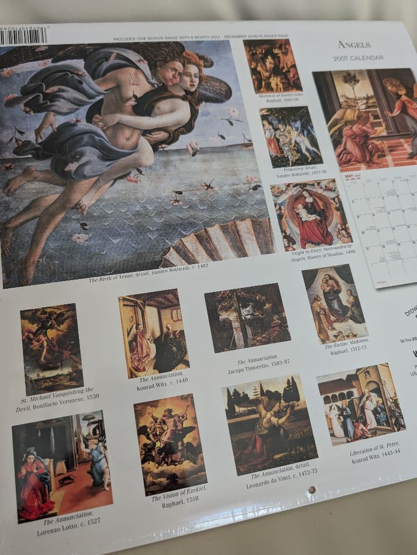 つよっぷB715 入手困難 エンジェル 天使 壁掛けカレンダー