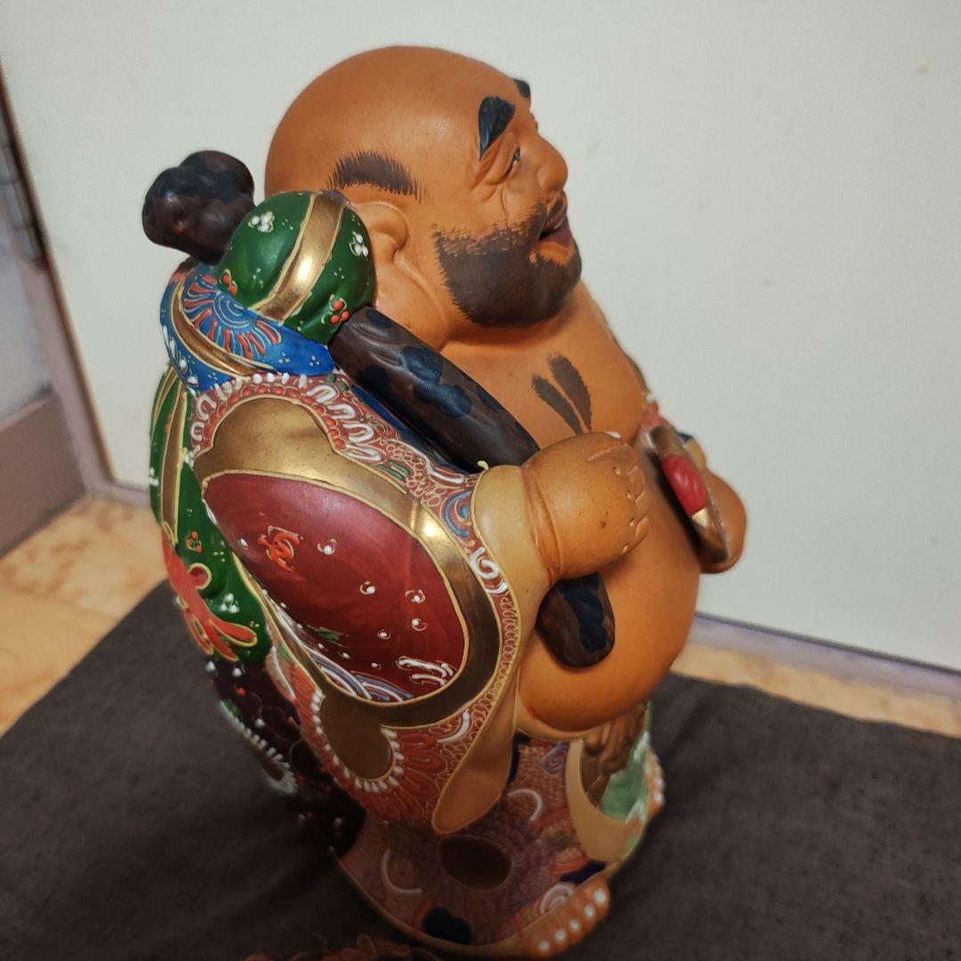 九谷焼　陶器製仏像 布袋様