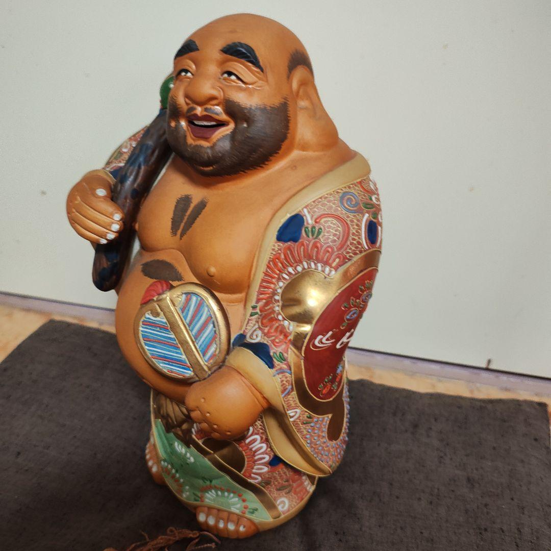 九谷焼　陶器製仏像 布袋様