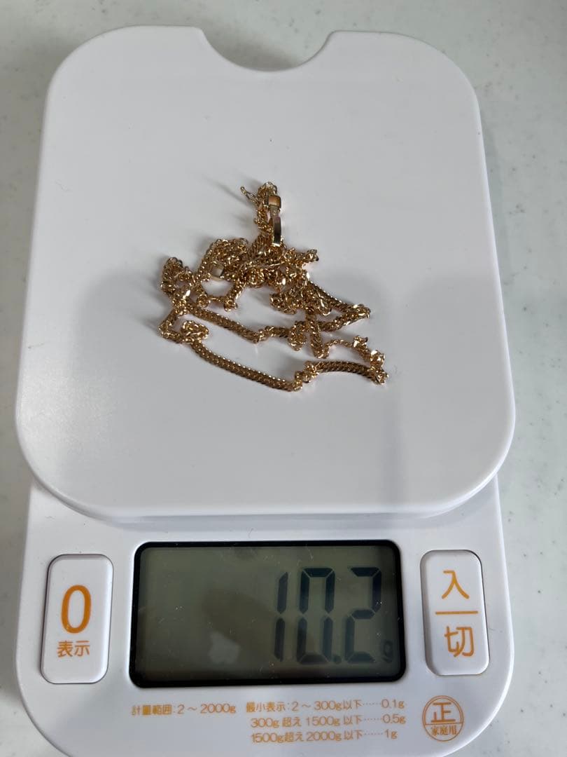 k18 喜平ネックレス　50センチ　中折れ