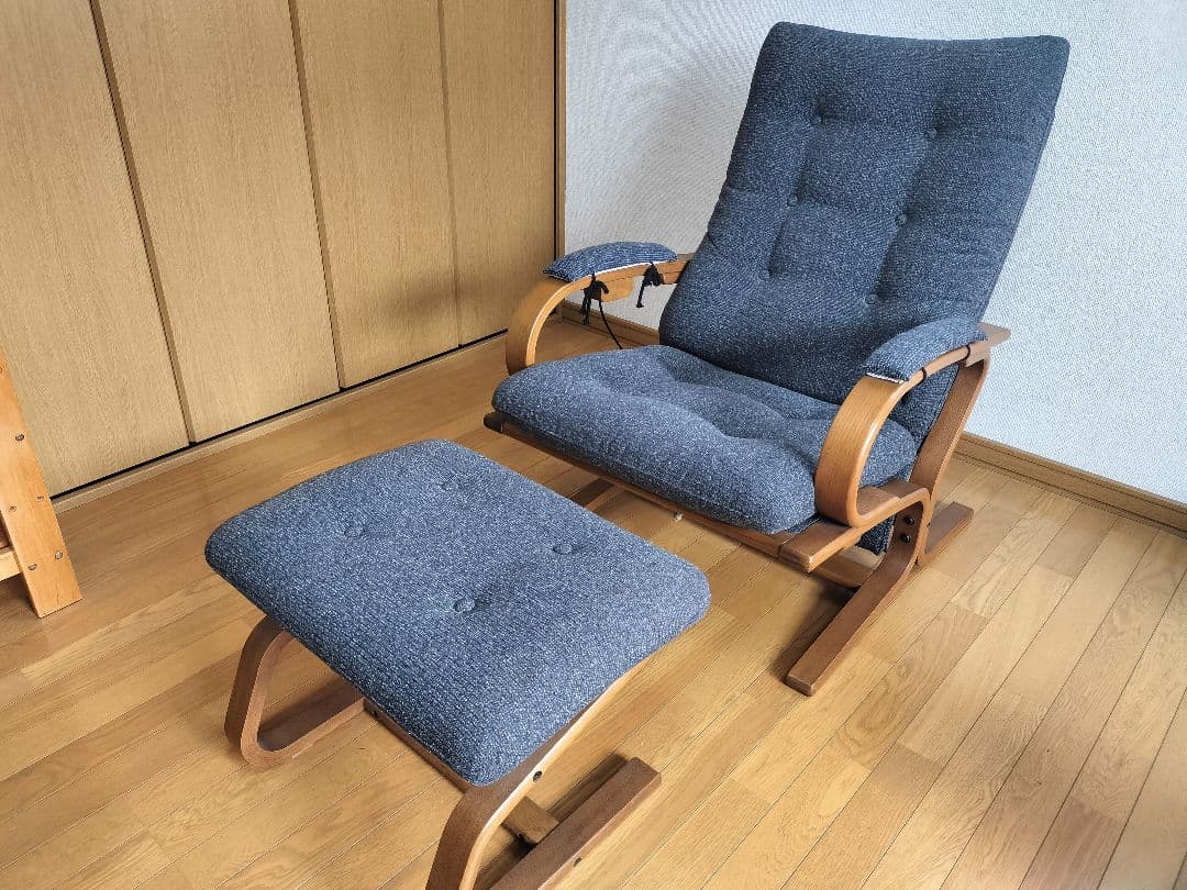 徳島家具 アージオ富士ファニチア グレー リクライナー リクライニングチェア