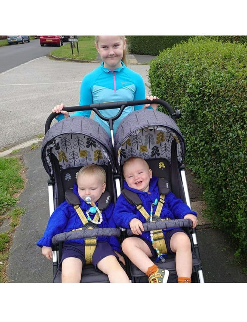 【中古】コサット　COSSAT ダブルベビーカー 双子　ベビーカー　スペースマン