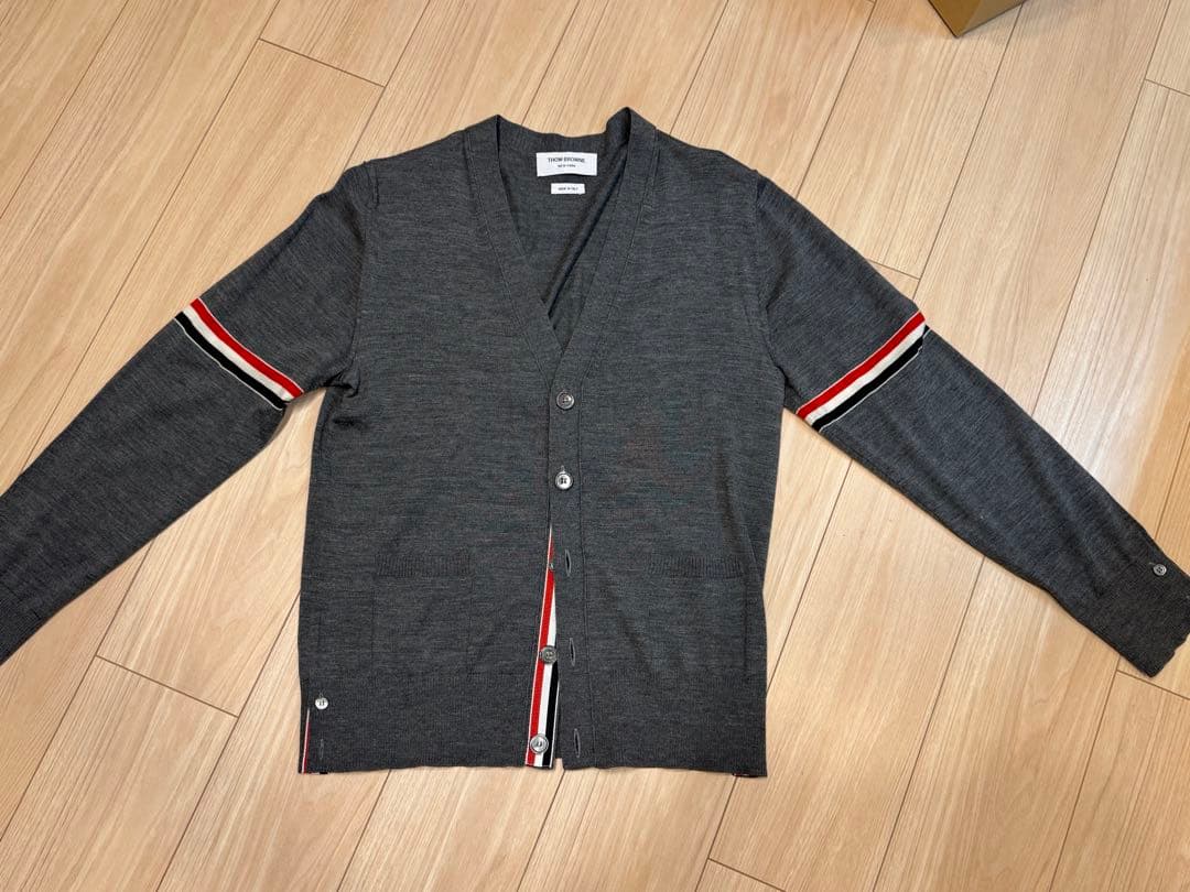 【お正月セール】THOM BROWNE グレー カーディガン サイズ2