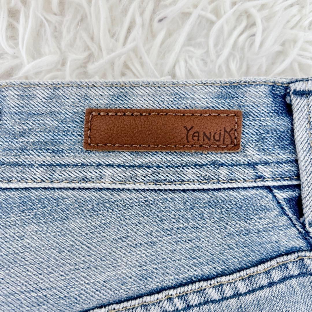YANUK LEA トリックリアリーライト デニム 23 ボーイズストレート　S