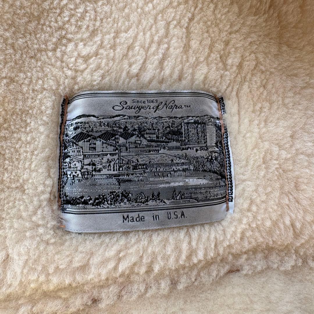 USA製 Sawyer of Napa ムートンコート ヴィンテージ レザー