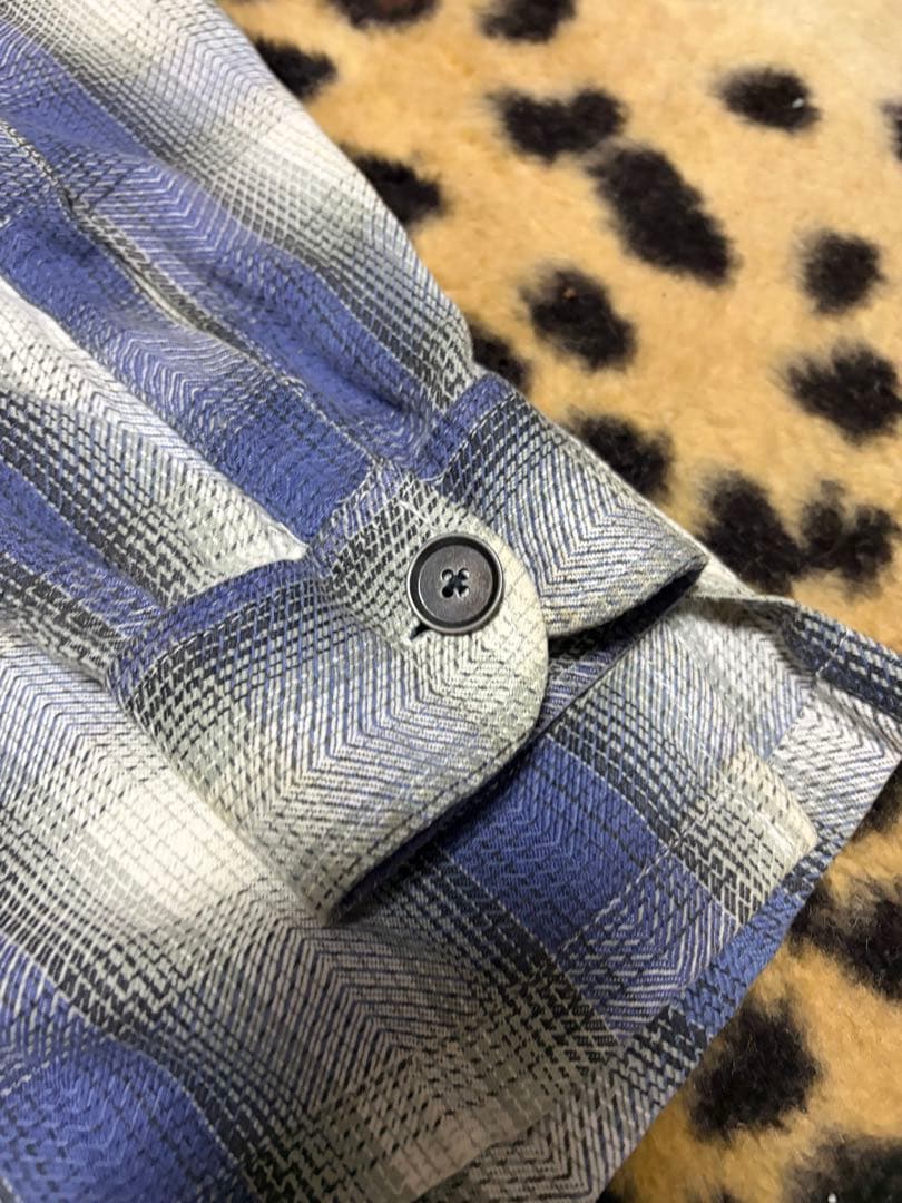 old stussy oversized ネルシャツ/made in oz