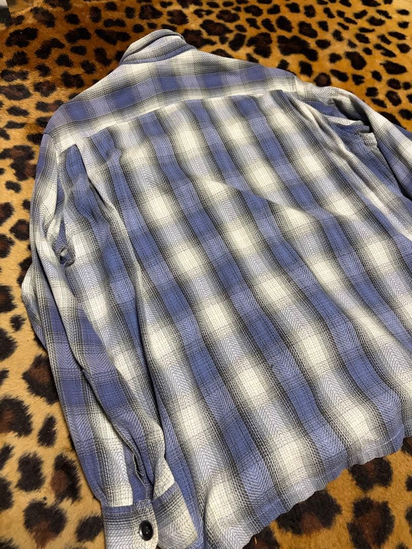 old stussy oversized ネルシャツ/made in oz