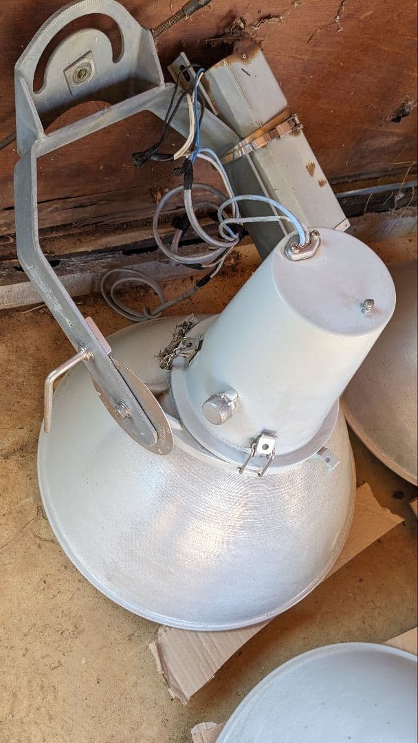 松下電工水銀灯YA56121 　安定器　電球3点セット（中古品）