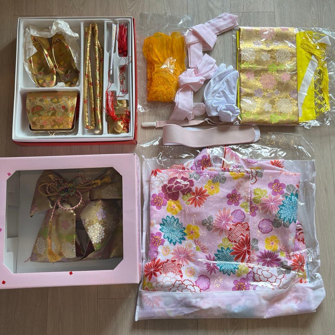 着物15点フルセット 七五三 753 女の子 7才 着物セット