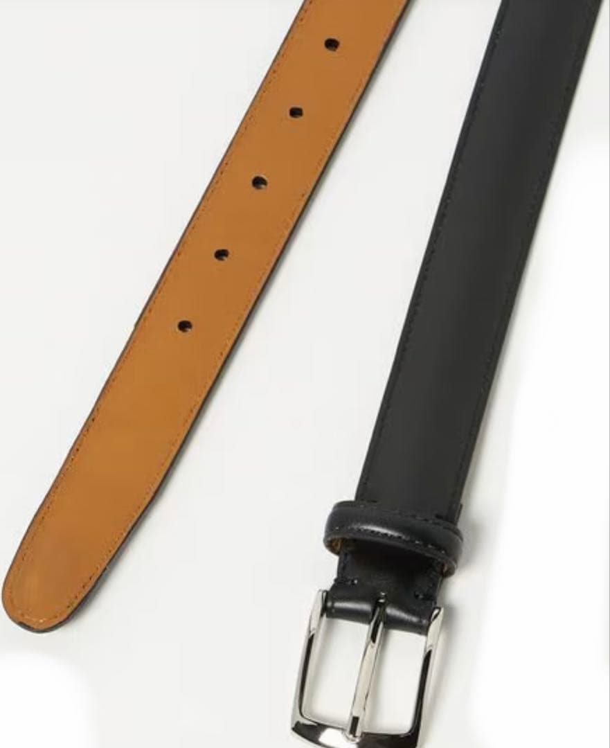 【新品】ユナイテッドアローズアノネイレザーベルトブラック