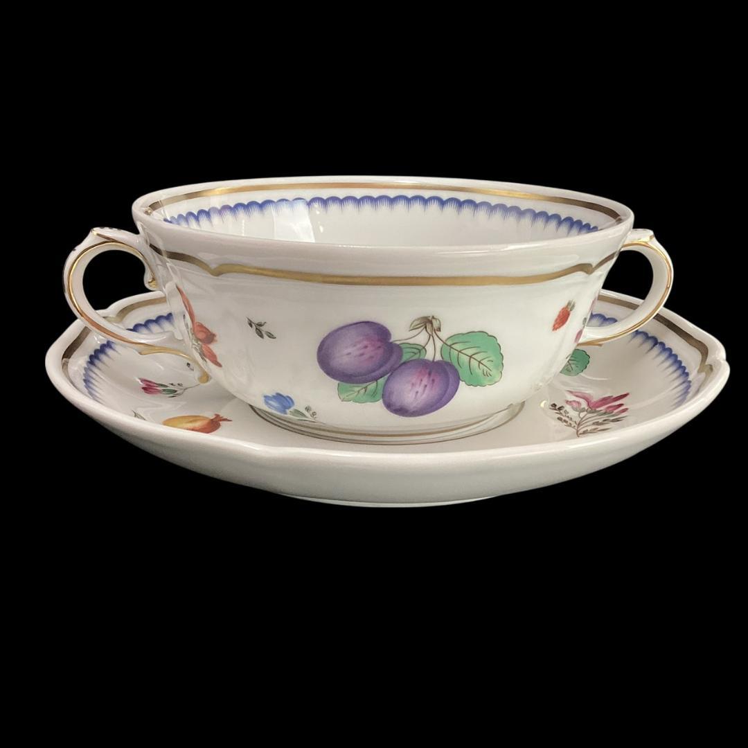 定価3万【希少】リチャードジノリ イタリアンフルーツ スープカップ＆ソーサー①