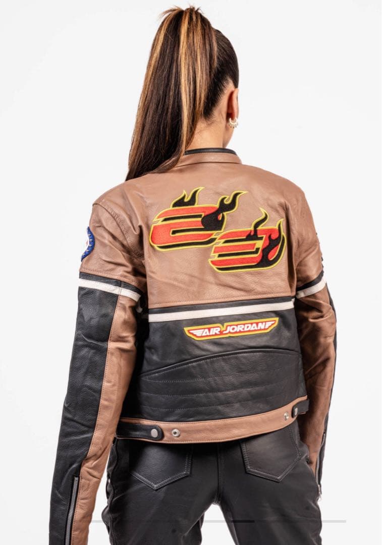 ☆新品☆ ジョーダン x トラヴィス スコット ウィメンズレザージャケット　L