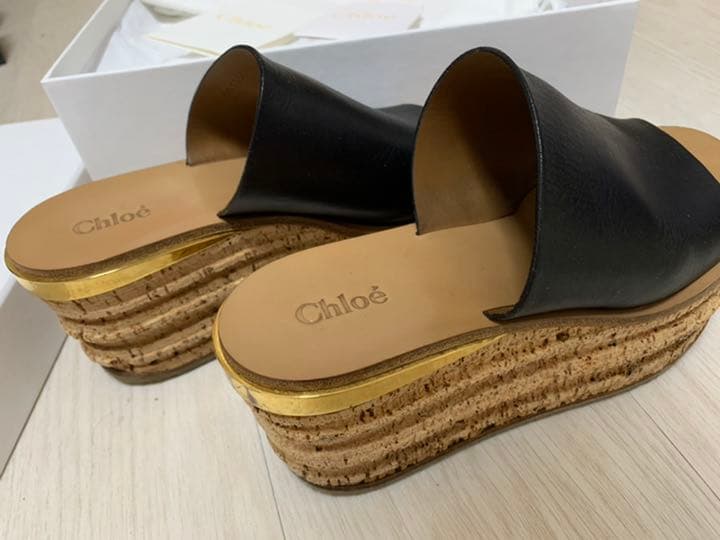 Chloe カミーユ コルクウェッジ サンダル 56179WM-001-5