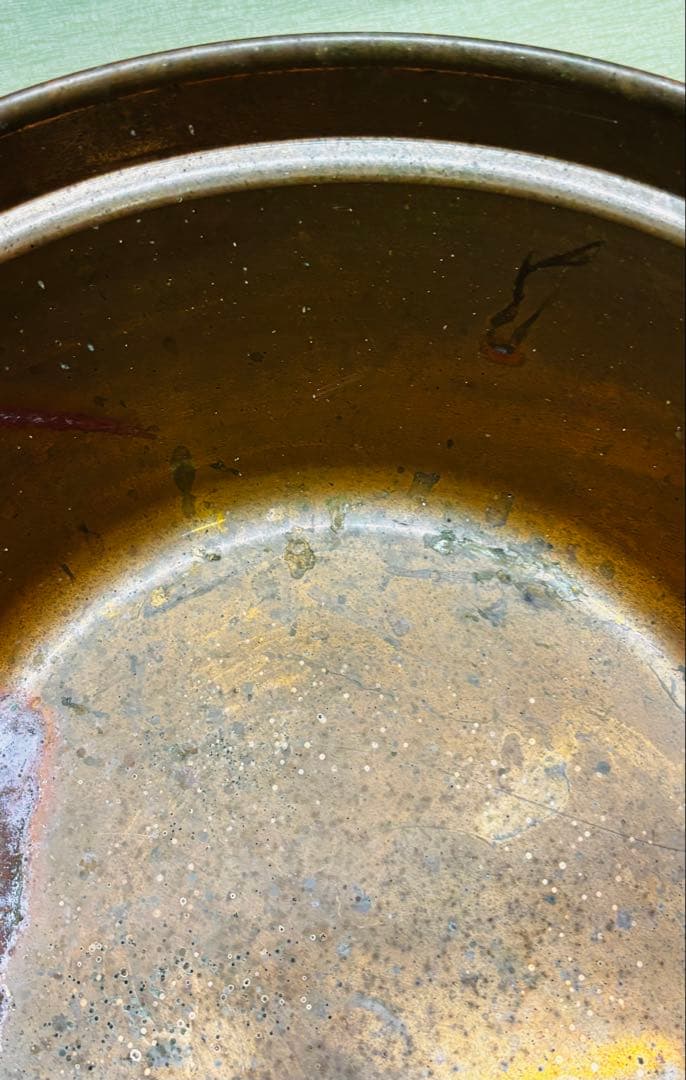 銅鍋山菜鍋36型　ツル付き