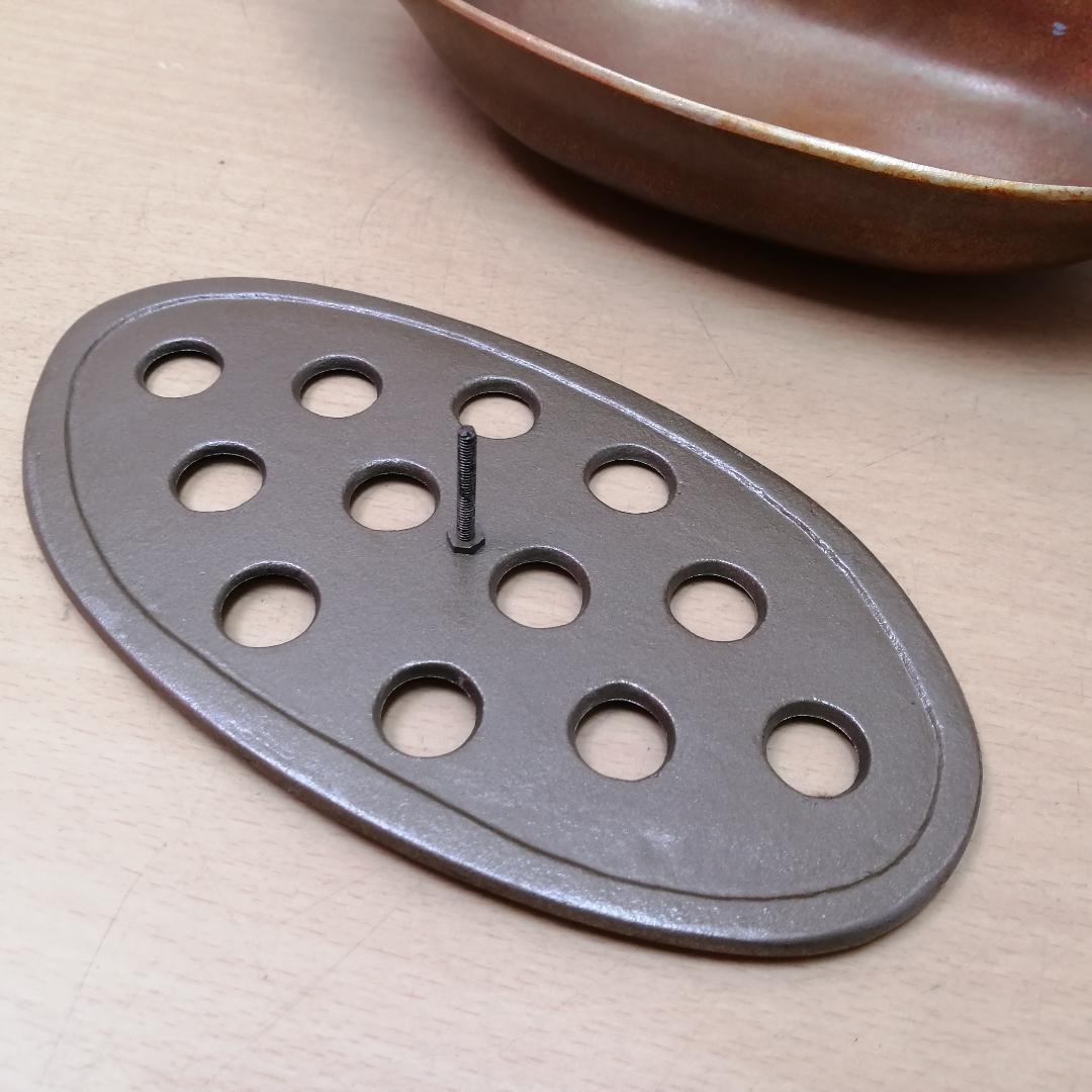 金谷浄雲 唐銅 吊船花入 共箱入り 華道具 茶道具 銅製 煎茶道具 花生け 花器