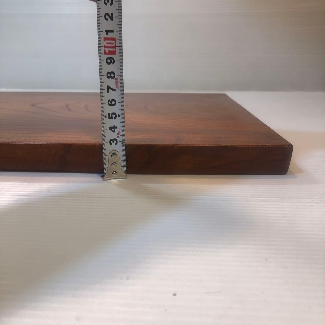 欅一枚板　座卓用木製置脚付　花台文机座卓　板サイズ約68×38×厚さ2.7cm