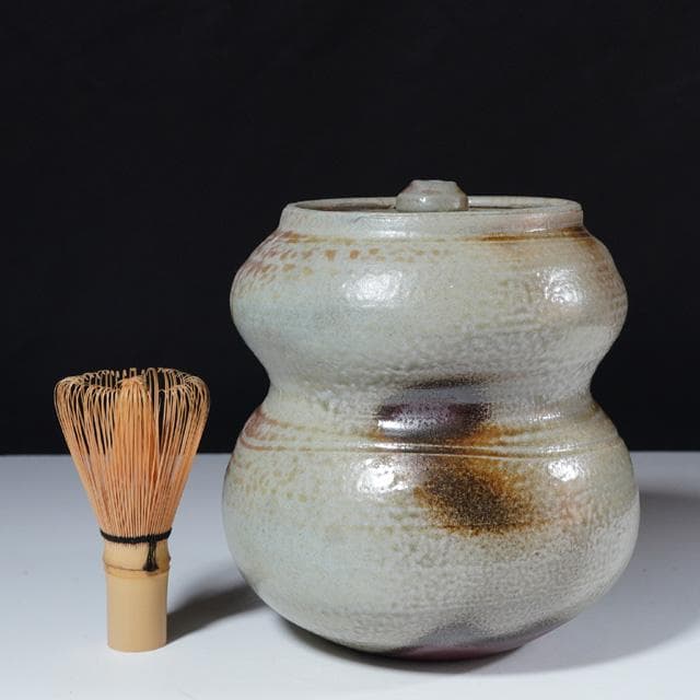 杉原祥公　丹波焼窯変水指　共箱　茶道具　六古窯