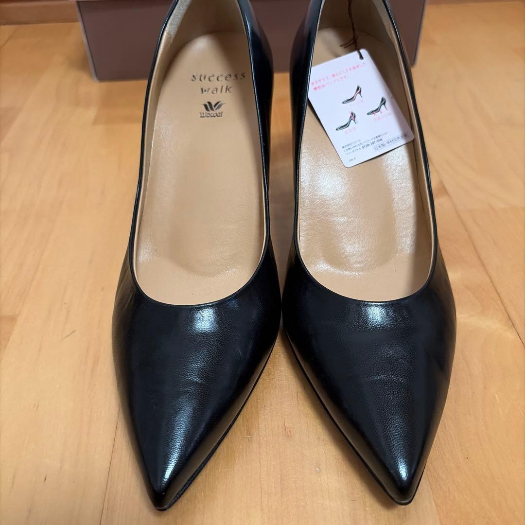 新品未使用☆本革☆ワコール／サクセスウォーク 23cm ヒール7cm☆