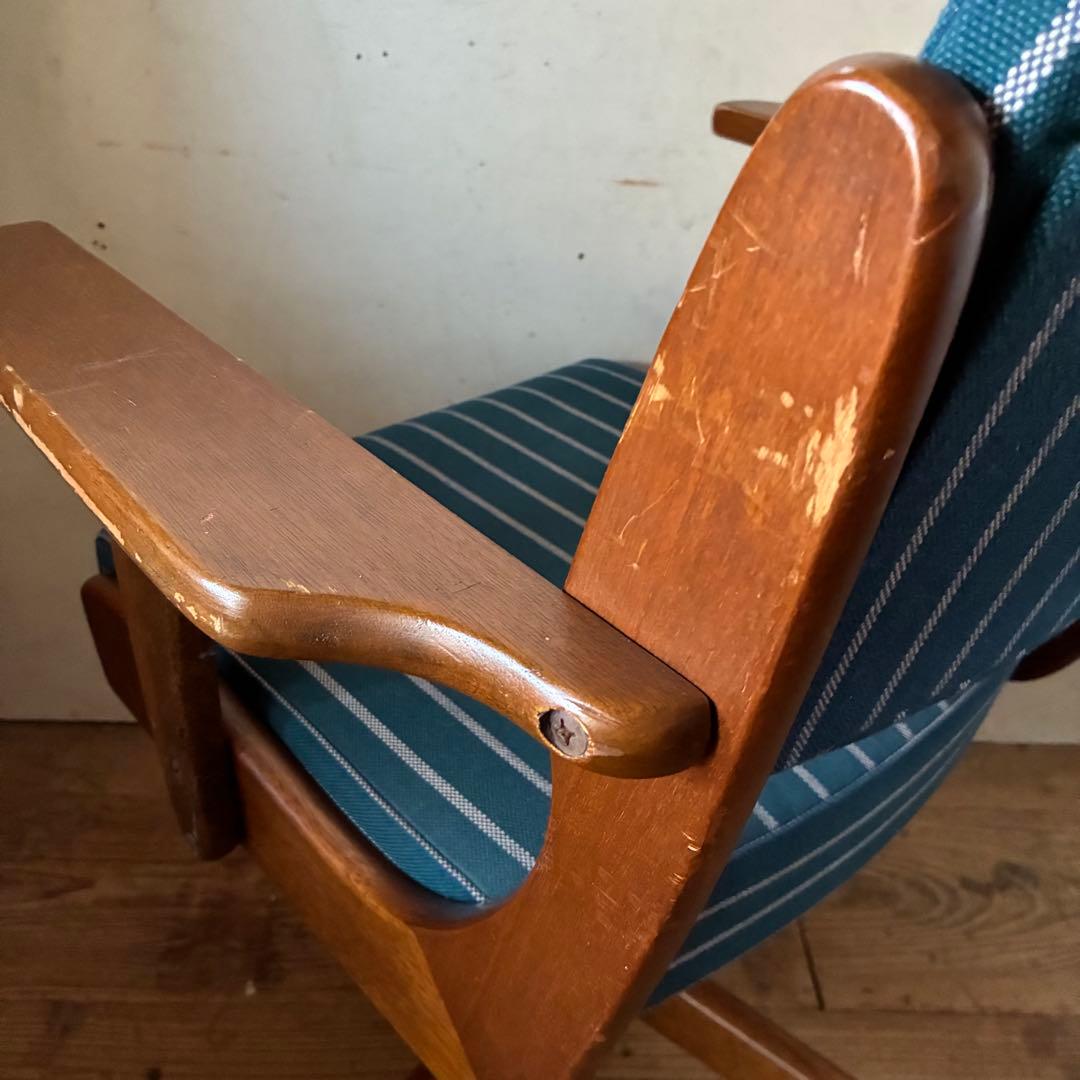 国産ヴィンテージ デスクチェア キャスター レトロ アンティーク