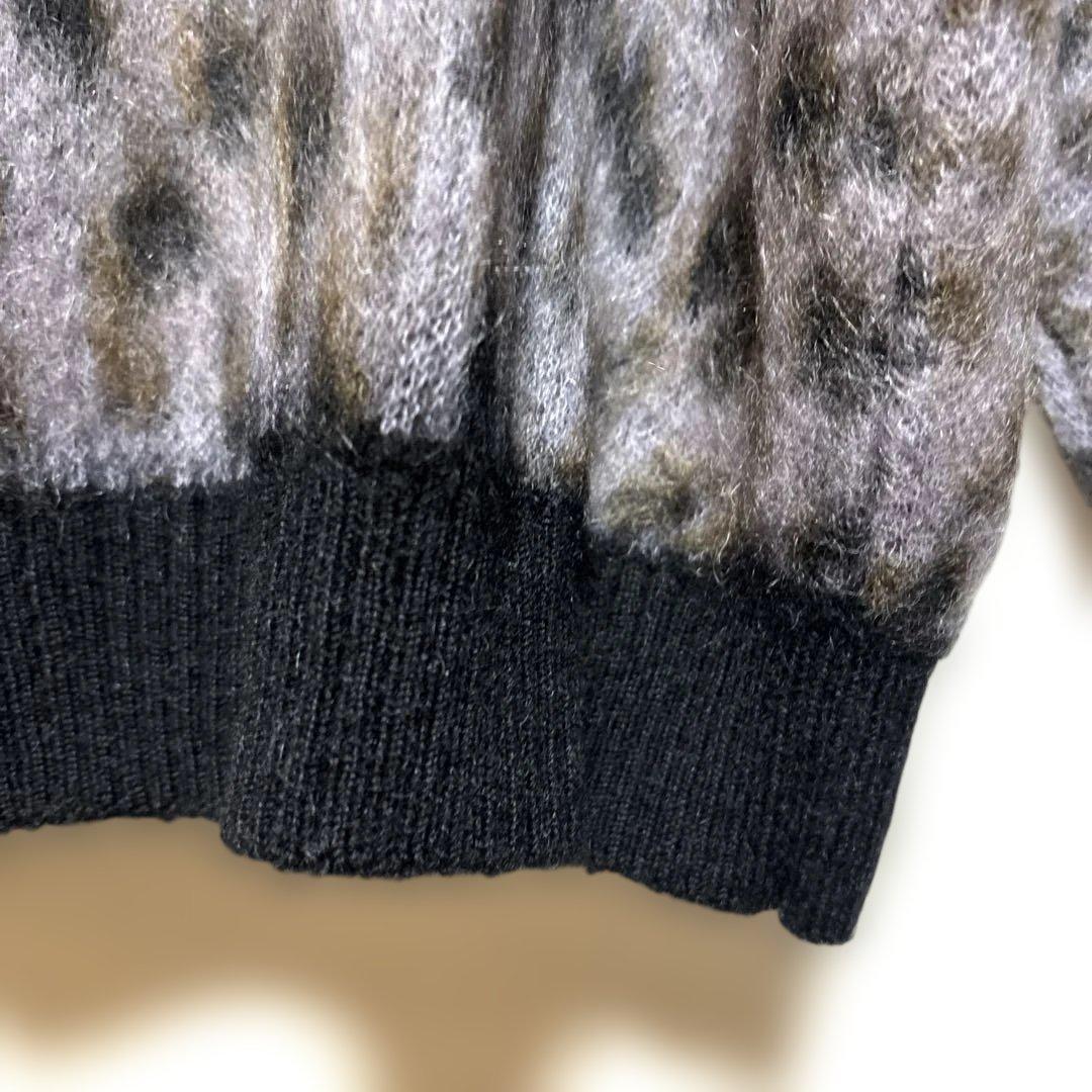 wackomaria ワコマリア レオパード カーディガン パープル Lサイズ