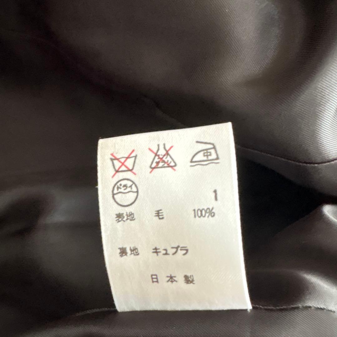 【美品】ラルフローレン　チェスターコートM　千鳥格子チェック　ウール　女優襟