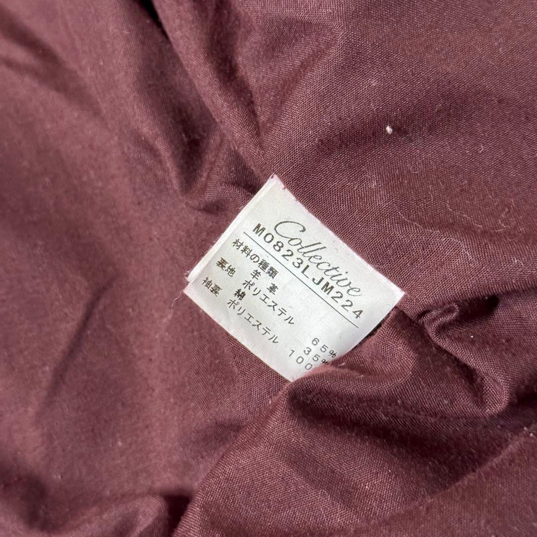 【希少】コレクティブ　ラムレザー　シングルライダース　ジャケット　レッド