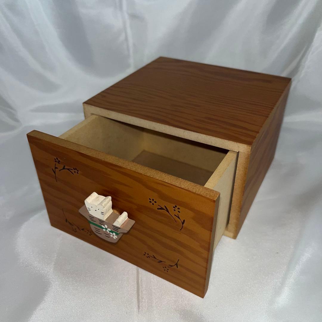 【新品未使用】木製小物入れ 6点セット レトロ 収納ケース 引き出し