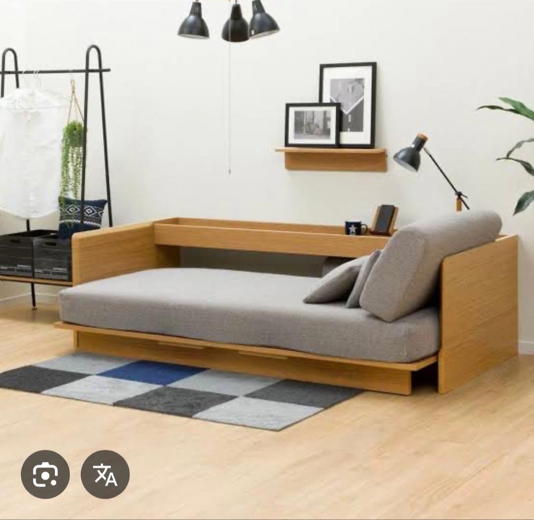 3wayソファベッド 木製フレーム(替えカバー付き)