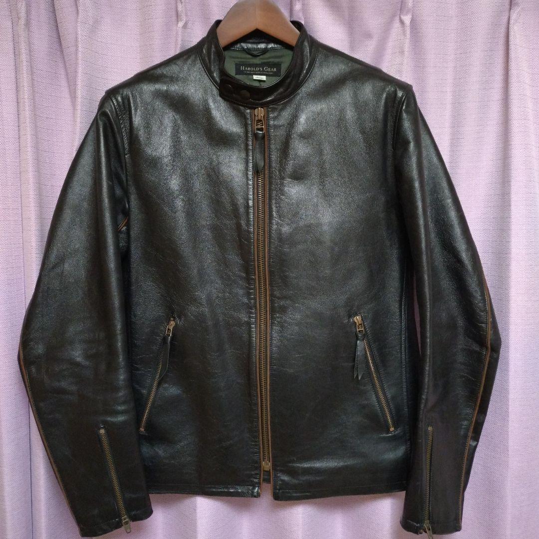 ハロルズギア　ホースハイド　シングルライダースジャケット