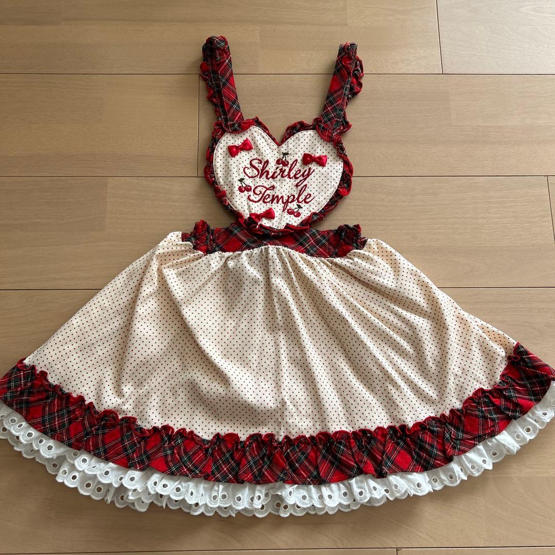セール　 シャーリーテンプル　ハートの胸当てジャンパースカート三越伊勢丹限定品