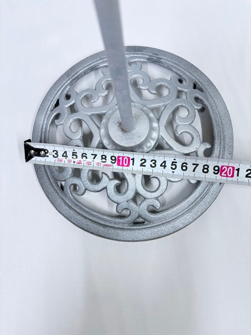 バードバス　金属製 葉と小鳥　ガーデニング　水浴び　野鳥