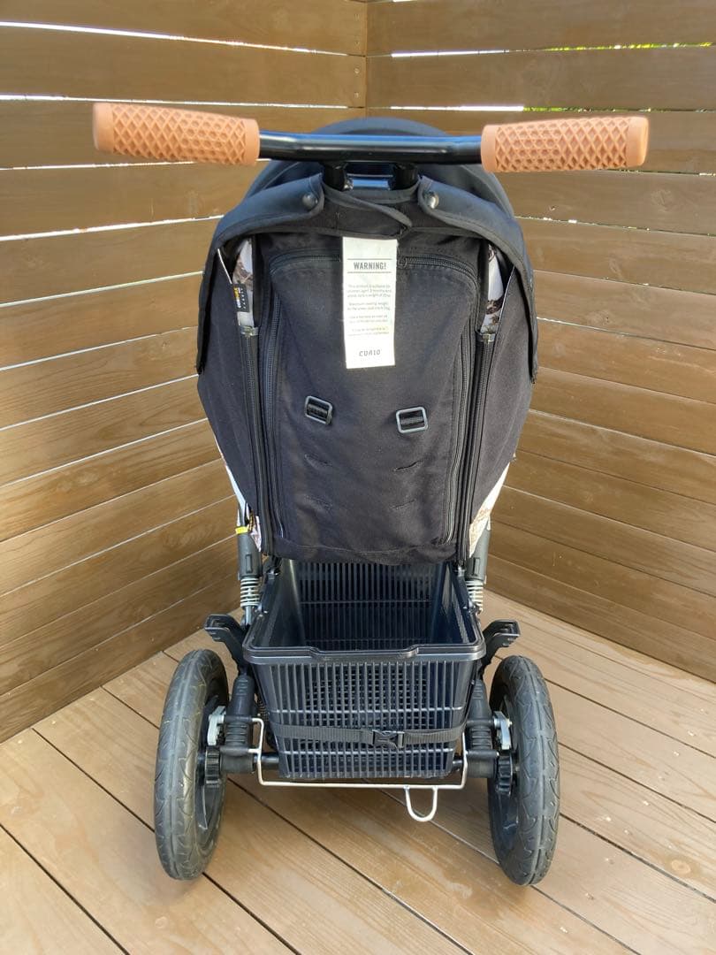 CURIO キュリオ ベビーカー ストローラーA ブラック×迷彩　※送料込み※