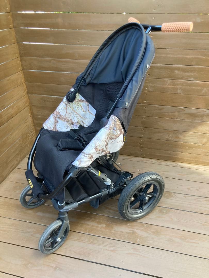 CURIO キュリオ ベビーカー ストローラーA ブラック×迷彩　※送料込み※