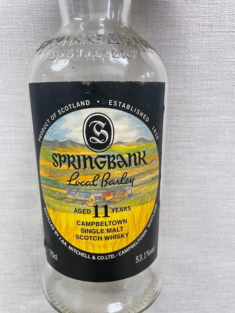 スプリングバンク ローカルバーレイ【空瓶】限定終売品　キャンベルタウン