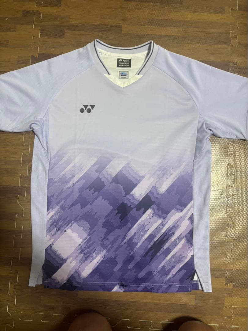 YONEX VERSICOOL Tシャツ JP L 紫/白